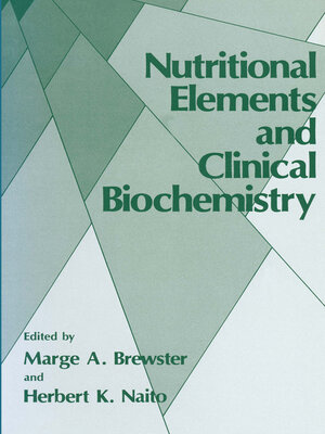 cover image of Nutritional Elements and Clinical Biochemistry